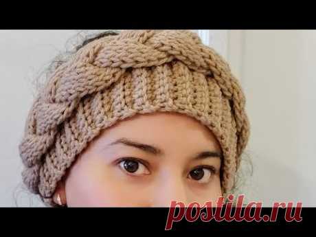 Diadema con Trenza a Crochet