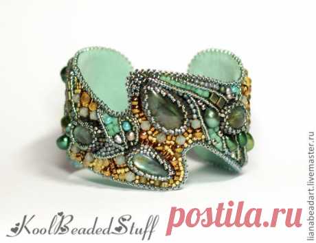 (24) Comprar pendientes con labradorita - aqua, abalorios pulsera, de gamuza, Swarovski, Swarovski, pulsera, perlas