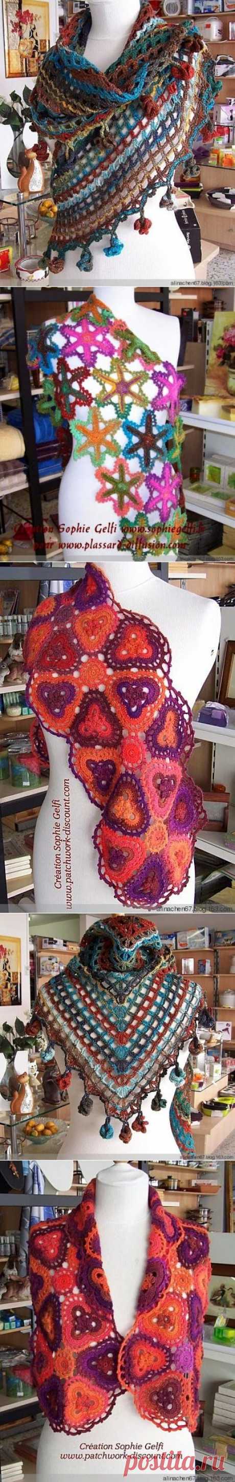 Irish crochet &amp;: Из пряжи секционного крашения