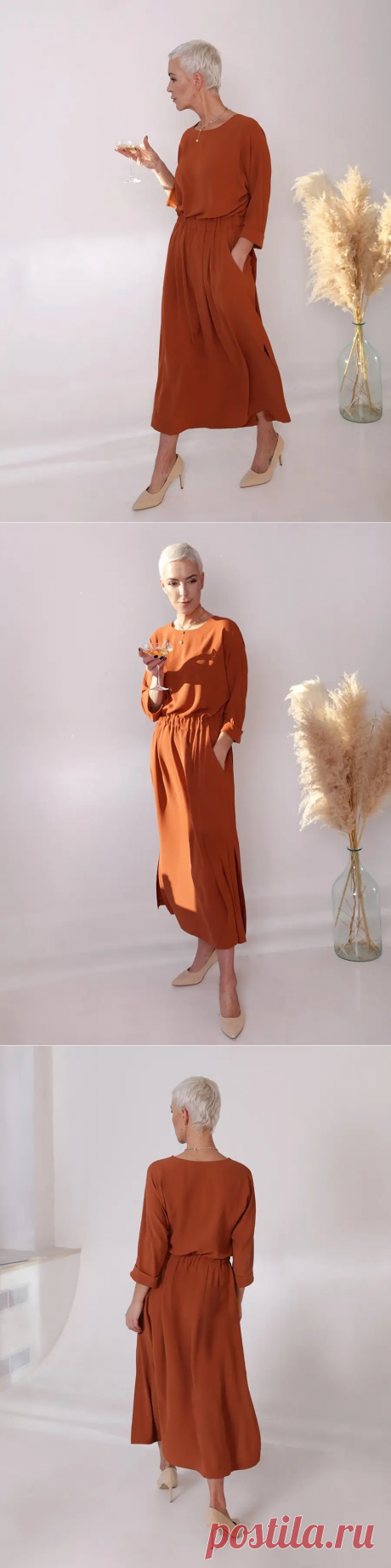 Платье летнее однотонное Марка Котовых 52152589 купить за 3 675 ₽ в интернет-магазине Wildberries