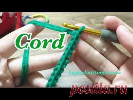 スレッドコードの編み方【かぎ針編み】毛糸で便利な紐作り☆crochet cord