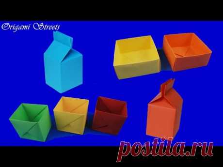 How to make a box out of paper. Origami box