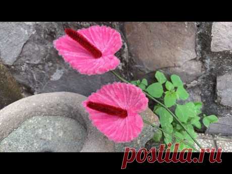 ABC TV | How To Make Easy Anthurium With Pipe Cleaner - Craft Tutorial