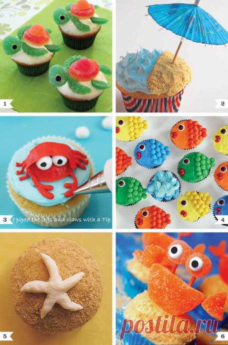 Under the Sea cupcake decorating ideas