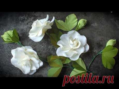 How To Make A Crepe Paper Gardenia with Double Sided Crepe