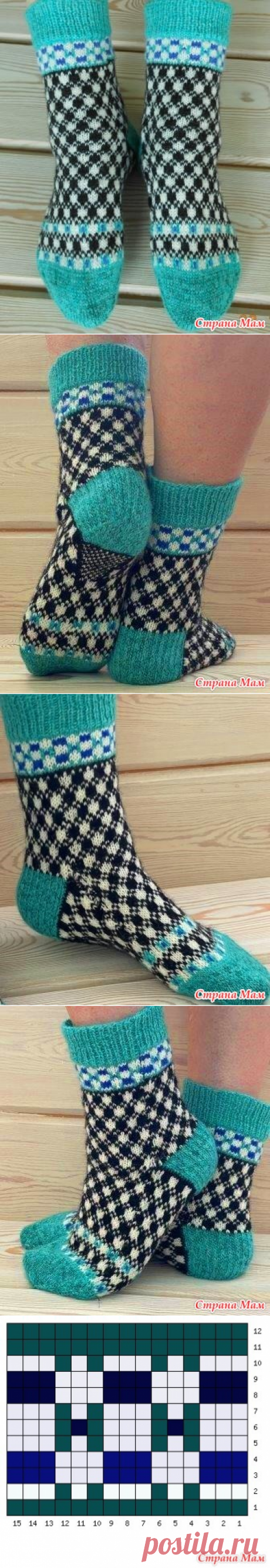 Жаккардовые носочки - Вязание - Страна Мам