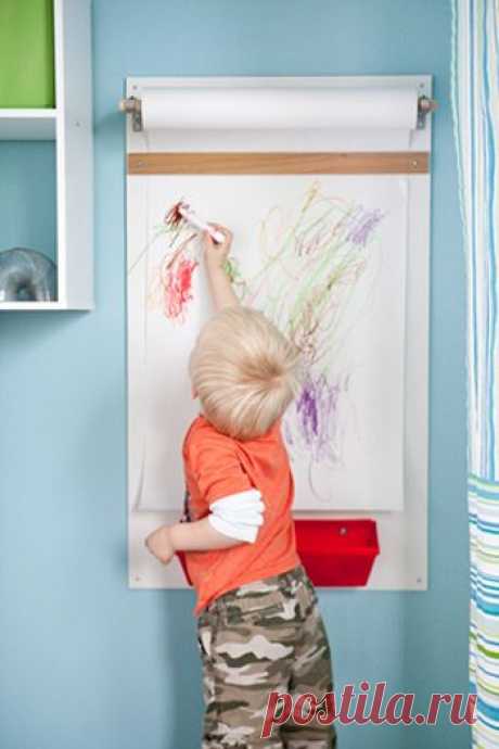 Directions for Hanging Art Station replaces easel and saves tons of space from lowes. | For the Kids