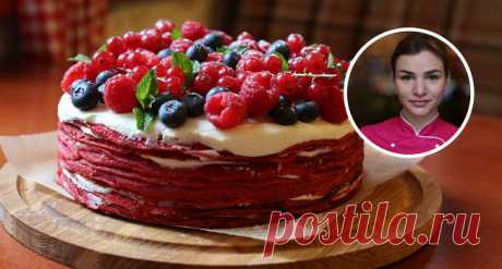 Блинный торт «Красный бархат» – «Еда»