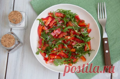 Салат из маринованного перца с рукколой – простой и вкусный рецепт с фото (пошагово)