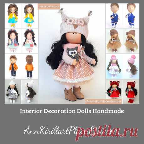 Owl Doll Muñecas Art Doll Rag Doll Baby Doll Handmade Doll | Etsy