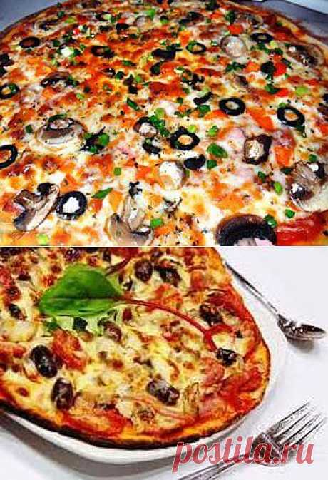Пицца с грибами и сыром: простой рецепт с фото