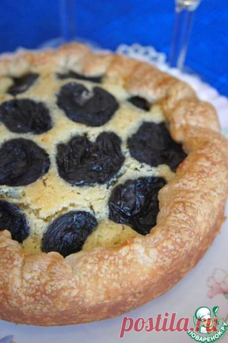Миндальный пирог черносливом – кулинарный рецепт