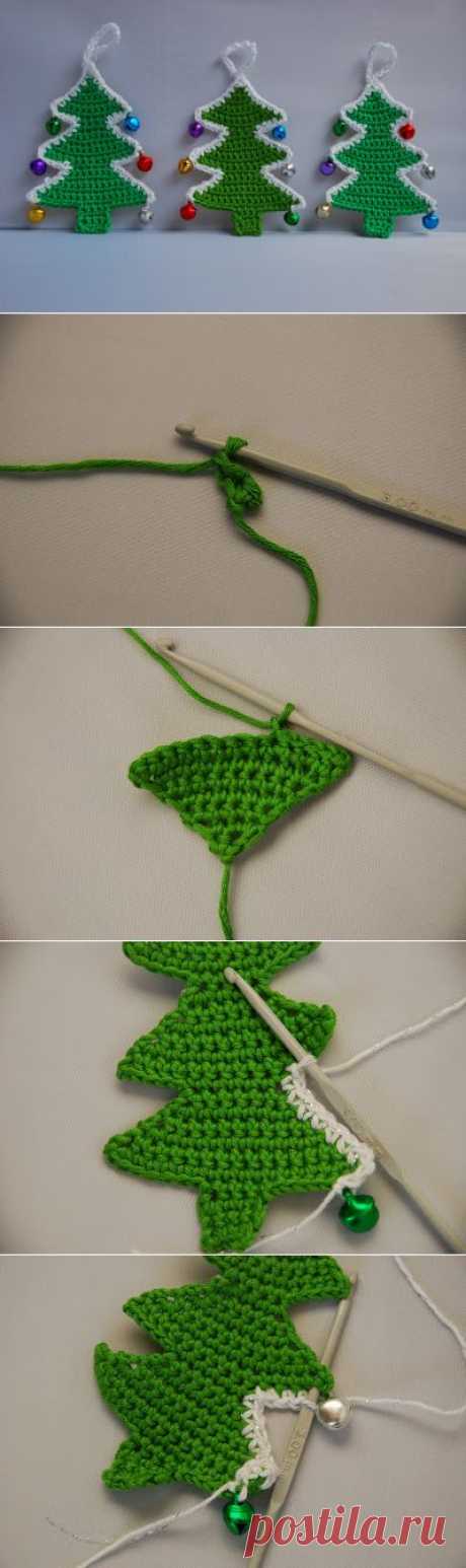 Amjaylou: Crochet Christmas Tree Decoration