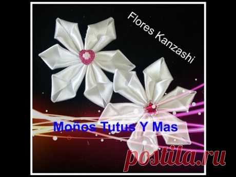 FLOR KANZASHI Paso a Paso EASY KANZASHI FLOWER Tutorial DIY PAP