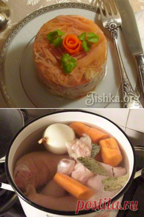 Холодец из свиных ножек - пошаговый рецепт с фото.