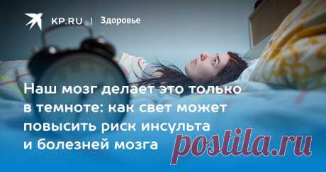 Наш мозг делает это только в темноте: как свет может повысить риск инсульта и болезней мозга Эндокринолог Зухра Павлова: яркий свет ночью нарушает выработку мелатонина