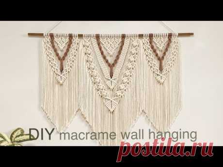 DIY | macrame layered wall hanging | 마크라메 레이어드 월 행잉