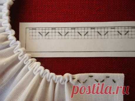 #sewingschool_howto 

● Схемы для формирования интересных сборок. 

Низ рукава, вырез горловины можно обработать не банальной сборкой,а красивым фестонным краем.