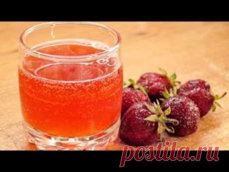 Квас из клубники - натуральная газировка / How to make Strawberry fermented drink ♡ Eng.subtitles