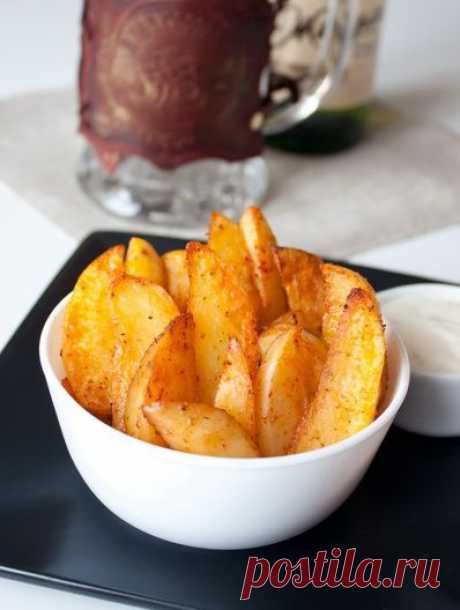 Пошаговый фото-рецепт острых картофельных долек к пиву | Блюда из овощей | Закуски | Вкусный блог - рецепты под настроение