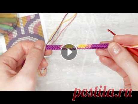 Жаккард крючком. Присоединение/смена цвета. Tapestry crochet - How to attach/change colors (ENG SUB) Жаккард крючком. Присоединение/смена цвета. Tapestry crochet - How to attach/change colors (ENG SUB)...