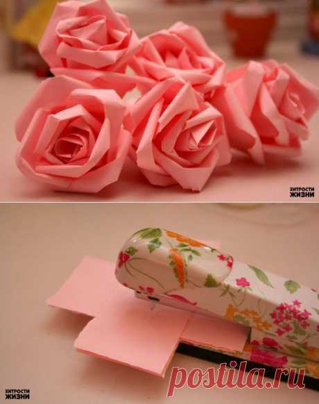 Розы из бумаги | Хитрости Жизни