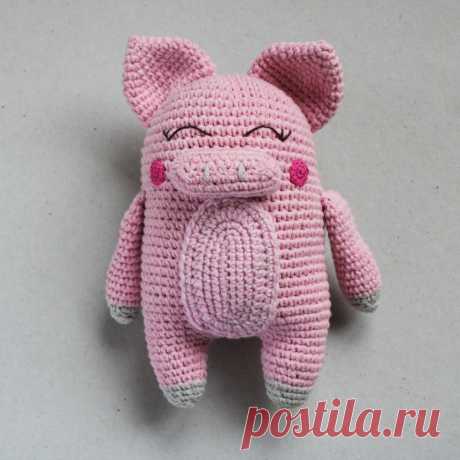 PDF Хрюшенька крючком. FREE crochet pattern; Аmigurumi doll patterns. Амигуруми схемы и описания на русском. Вязаные игрушки и поделки своими руками #amimore - свинка, поросёнок, свинья, поросенок, pig, swine, cerdo, maiale, Schwein, świnia, porco, domuz, sika, cochon, prase, gris, siga. Amigurumi doll pattern free; amigurumi patterns; amigurumi crochet; amigurumi crochet patterns; amigurumi patterns free; amigurumi today.