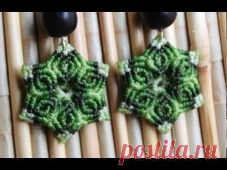 como hacer aros macrame con forma de flor Es.PandaHall.com - YouTube