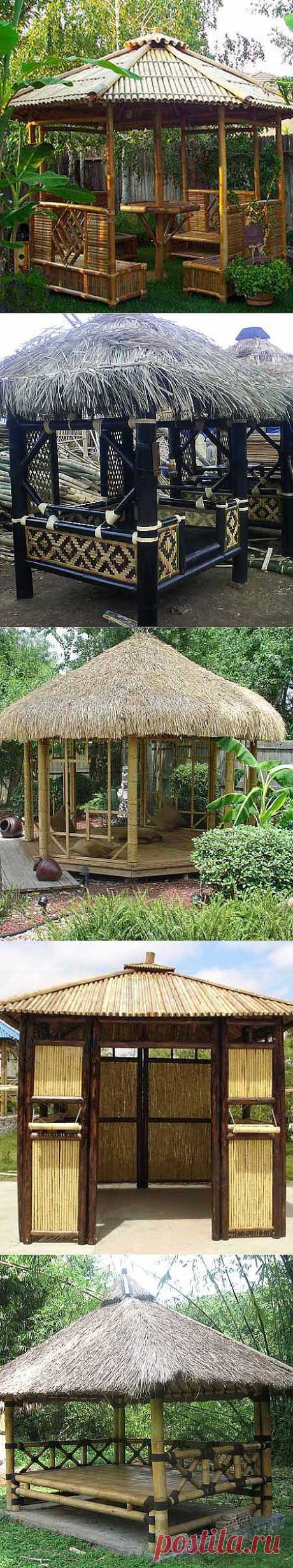 Необычные садовые беседки: 10 беседок в восточном стиле из бамбука | ВСЁ ДЛЯ ДОМА