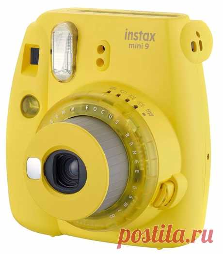 Фотоаппарат моментальной печати Fujifilm Instax Mini 9 (+альбом,картридж), желтый - купить по выгодной цене в интернет-магазине Pixel-House, Новосибирск