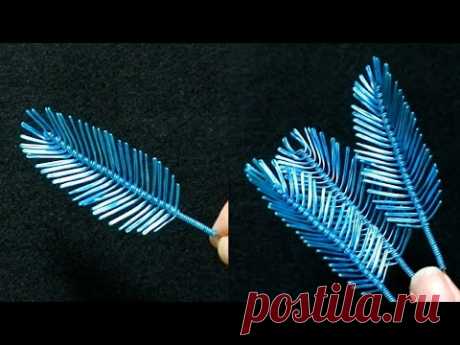 Cara Membuat Daun Palem Dari Kawat | How to Make Wire Palm Leaves |