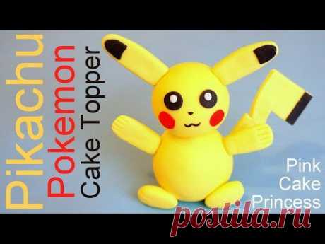 ▶ Pokémon Pikachu Cake Topper How to by Pink Cake Princess - YouTube