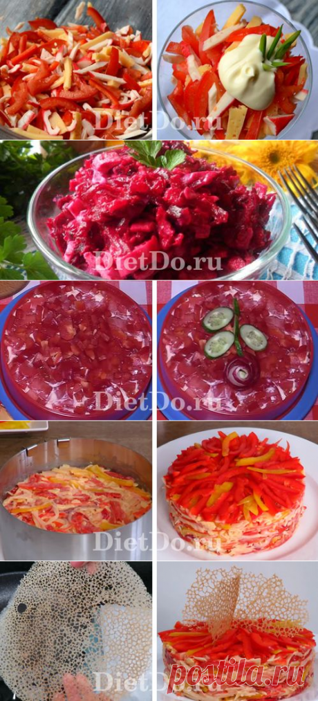 ТОП-10 рецептов: салат «Красное море» с крабовыми палочками и помидорами