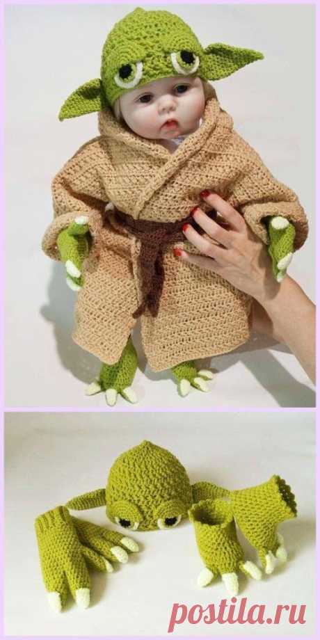 Crochet Baby Yoda Costume Pattern  #loveamigurumi #amigurumi #crochet #knitting #embroidery #bordado #handmade #yarn #häkeln #Вязание