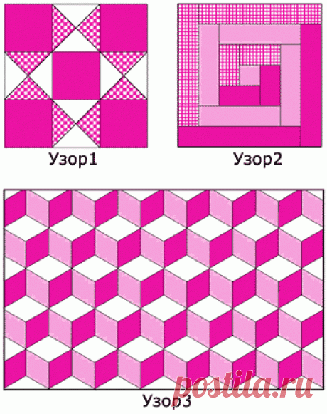 Простейшие схемы для пэчворка