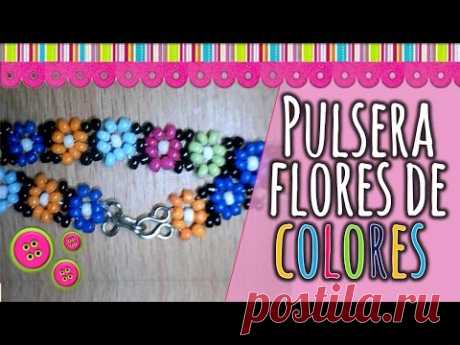 Bisuteria pulsera de flores 90's