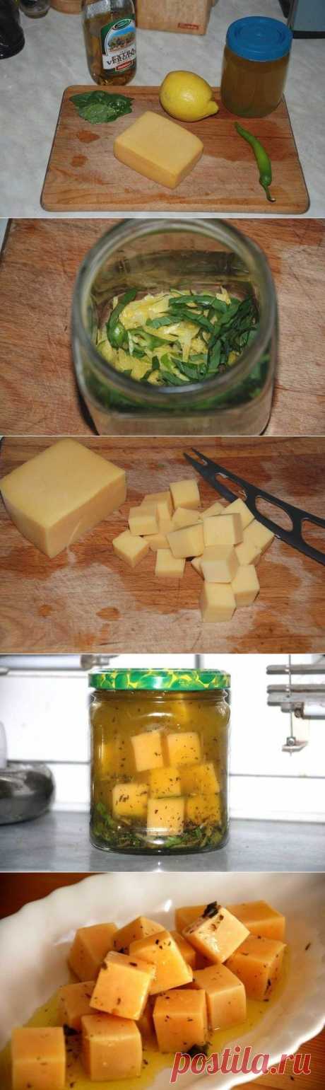 Как приготовить маринованный сыр - рецепт, ингридиенты и фотографии