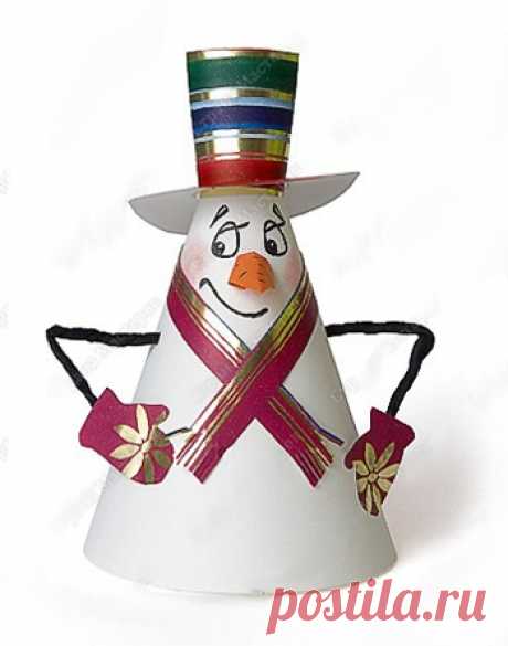 Как сделать снеговика своими руками: снеговик из бумаги, снеговик из ниток, снеговик из носка.