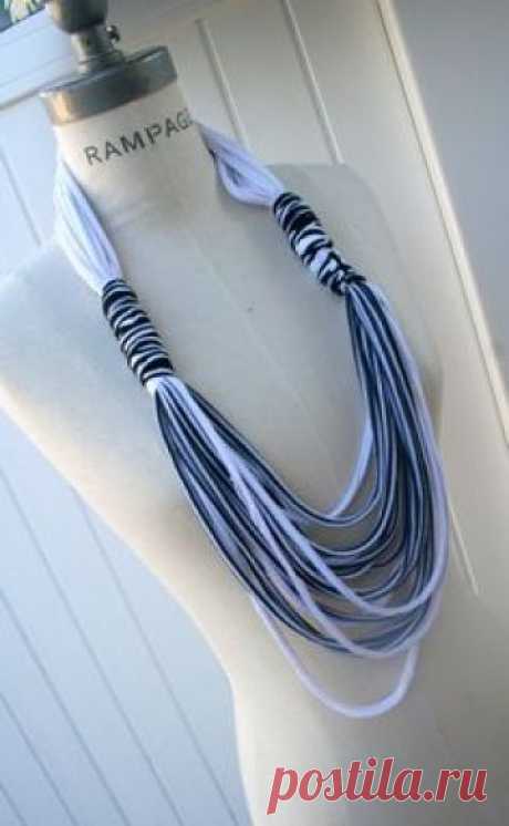 T-Shirt Necklace Tutorial | Tshirt Scarf Color Block Necklace Infinity Scarf Most Popular Shop ...