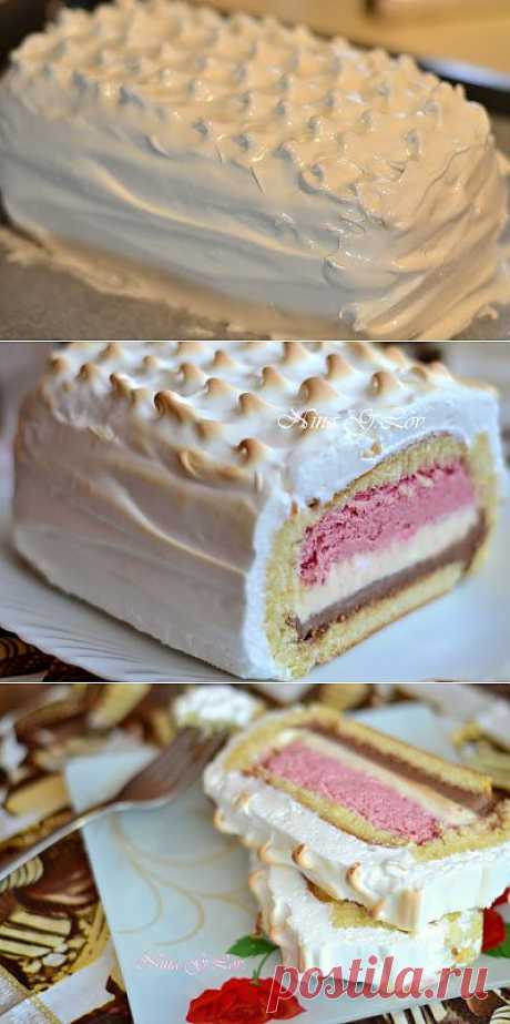 Торт-мороженое &quot;Аляска&quot; (Baked Alaska).