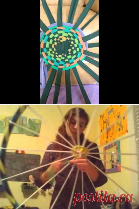 Hula-Hoop Rug Tutorial - YouTube