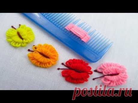 Hand Embroidery Amazing Trick, Easy Butterfly Embroidery Trick, Easy Sewing Hack