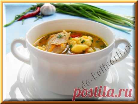 Куриный суп с клецками | Ода Кулинарии