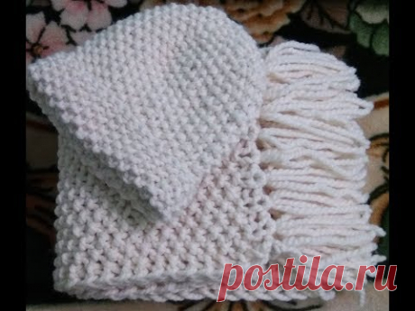 Связать стильную шапочку без шва быстро и просто!!! Knitted hat