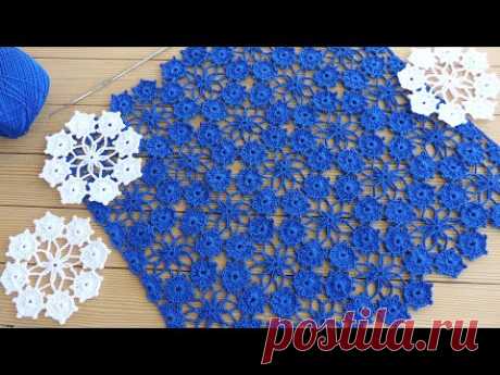 Очень красивый УЗОР КРЮЧКОМ вязание мастер-класс SUPER Beautiful EASY Pattern Crochet