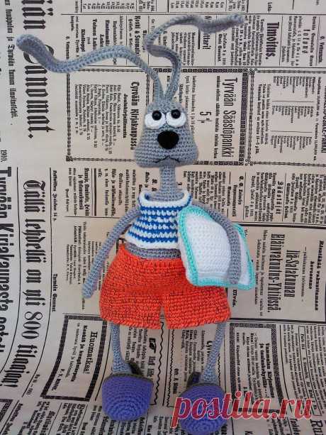 PDF Заяц "Доброе утро..?". Бесплатный мастер-класс, схема и описание для вязания игрушки амигуруми крючком. Вяжем игрушки своими руками! FREE amigurumi pattern. #амигуруми #amigurumi #схема #описание #мк #pattern #вязание #crochet #knitting #toy #handmade #поделки #pdf #рукоделие #заяц #зайка #зайчик #зайчонок #зая #зай #кролик #крольчонок #rabbit #hare #lepre #conejo #lapin #hase