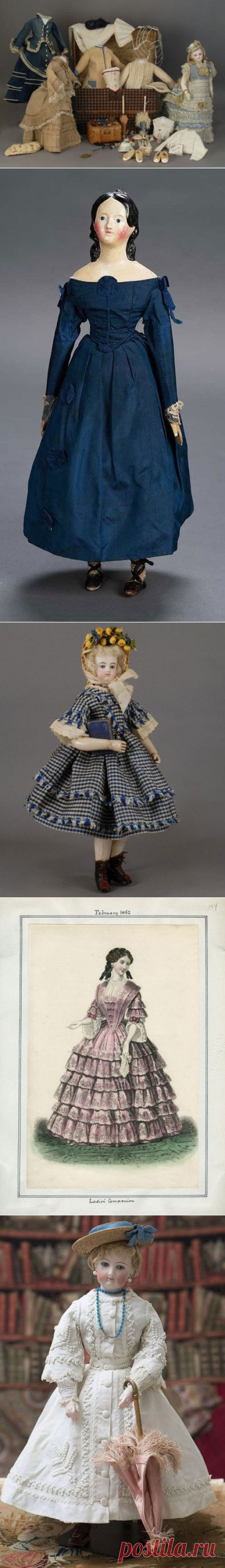 Очаровательные куклы ХIХ века и их гардероб — Рукоделие