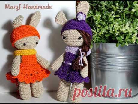 ▶ Tutorial: bambolina / coniglietto amigurumi - YouTube