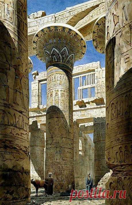 he Hall of Columns, Karnak ( Luxor) Egypt.