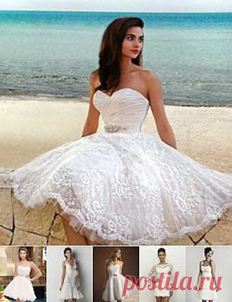 Свадебные короткие платья 2013: фото и преимущества